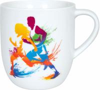 Könitz Becher Active - Running, Kaffeebecher, Tasse, Kaffeetasse, Porzellan, 580 ml, 11 1 195 2626