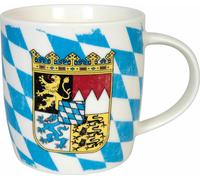 Könitz Becher Vintage Flag Bayern, Tasse, Kaffeebecher, New Bone China, Bunt, 350 ml, 11 7 275 2655