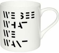 Könitz Becher We See What We Want, Tasse, Kaffeebecher, Bone China, Bunt, 385 ml, 11 2 004 2725