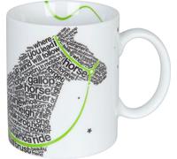 Könitz Criss Cross Animals Pferd Becher, Tasse, Kaffeetasse, Porzellan, Pferd, Mehrfarbig, 300 ml, 11 1 002 2305