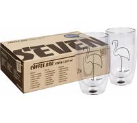 Könitz Doppelwandige Kaffeegläser 2er Set Coffee Bar Seven - Picasso Le Flamand, Glas, Schwarz, 350 ml, 17 5 800 2967