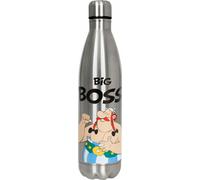 Könitz Flasche Hot Bottle - Asterix Big Boss, Thermoflasche, Outdoorflasche, Doppelwandig mit Verschluss, Edelstahl, Silbern, 750 ml, 11 9 245 2248