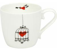 Könitz HEARTS Cages Becher, Tasse, Kaffeetasse, Bone China, Herz, 415 ml, 11 2 057 1922