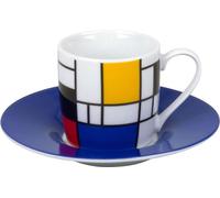 Könitz Hommage Small Fragments Espresso, Tasse à espresso, Tasse, Soucoupe, Tasse à café, Porcelaine, Coloré, 85 ml, 11 5 053 1907