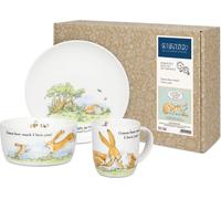 Könitz Kinderset 3-tlg. Guess how much i, Teller, Tasse, Schale, New Bone, Hellgrün, 1150002896