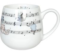 Könitz Kuschelbecher Lovely Cats - Musical, Kaffeebecher, Porzellan, Bunt, 400 ml, 11 1 143 2701