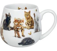 Könitz Kuschelbecher Samtpfoten, Tasse, Porzellan, Braun, 400 ml, 11 1 143 2933