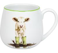 Könitz Kuschelbecher Tapsiges Kälbchen, Porzellan, Grün, 400 ml, 11 1 143 2963