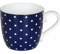 Könitz Little Dots Dark Blue Mug, Tasse, Tasse à café, Bone China, Bleu foncé, 400 ml, 11 2 057 2342