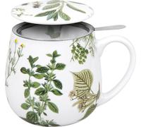 Könitz 1151432135 Tea for One Tasse, Porcelaine, Multicolore, 13,2 x 8,2 x 9,7 cm