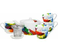 Könitz Tee-Set 6-tlg. On Colour Flow, New Bone China, Bunt, 1400 ml, 11 5 001 1694