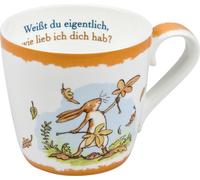 Könitz Weißt Du Eigentlich Becher, Herbst, Tasse, Kaffeetasse, Bone China, Hasen, 415 ml, 11 2 057 1533