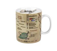 Könitz Wissensbecher Becher Biologie, Kaffeebecher, Teetasse, Tasse, Porzellan, 460ml, 1113301624