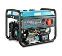 Könner&Söhnen KS 10000E-3 Générateur essence 18 CV, démarrage électrique | Groupe électrogène 4 temps essence avec régulateur de tension automatique, écran, 1x16A (400V), 1x16A (230V)