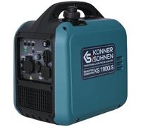 Könner & Söhnen KS 1900i S Générateur inverter 2000W, portable essence | groupe électrogène onduleur avec boîtier insonorisé, de secours essence avec enroulement en cuivre, avec 2 sorties USB