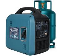 Könner & Söhnen KS 1900iG S Générateur inverter GPL essence 2000W,portable | générateur double carburant, générateur à inverseur en mode éco, pour une utilisation en extérieur, 230 V/16 A, Euro 5