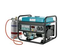 Könner&Söhnen KS 3000G Générateur essence-GPL 3000 W, 4 temps | groupe électrogène hybride, alternateurs cuivre 16A, 230V, pour petite maison, garage ou camping, alimentation de secours