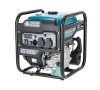 Könner & Söhnen KS 3300i. Benzin-Invertergenerator 3300W, stromerzeuger mit 2xSchuko 230V, notstromgenerator mit LED-Anzeige,generator mit Kupferwicklungen, EURO 5