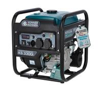 Könner&Söhnen KS 3300i Générateur inverter 3300 W, essence, à onduleur | groupe électrogène Avec 2 prises Schuko 230V, appareil avec écran LED, avec bobinages cuivre, EURO 5, alimentation