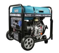 Könner&Söhnen KS 6100iDE ATSR Générateur diesel inverter 5500W,silencieux | Alternateur diesel avec 2 prises Schuko 230 V, CEE 230 V 32 A, écran LED, préchauffage, appareil onduleur, courant stable