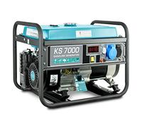 Könner&Söhnen KS 7000 Générateur essence 5500 W, 13 CV, cuivre | groupe électrogène 4 temps essence, 1x16A, 1x32A (230V), régulateur de tension, écran, maison, garage, atelier