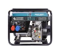 Könner&Söhnen KS 8100HDE-1/3 ATSR Générateur diesel 6500/5300 W, 14 CV | groupe électrogène diesel 4 temps avec préchauffage, régulateur de tension automatique, usage privé et professionnel