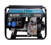 Könner&Söhnen KS 8100HDE Générateur diesel 14 CV, dém. électrique, 230V | groupe électrogène diesel 4 temps, régulateur de tension automatique 230 V, préchauffage, écran LED, panne de courant
