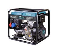 Könner&Söhnen KS 9100HDE-1/3 ATSR Générateur diesel 7500/6000 W, 18 CV | groupe électrogène diesel 4 temps cuivre, démarrage électrique, préchauffage, régulateur, 1x16A, 1x32A (230V), alimentation