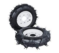 Könner&Söhnen KS RW40 Roues pneumatiques 4.00-8 pouces | Pneus de rechange gonflables pour motobineuses et motoculteurs, accessoire jardin