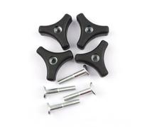 KOENWEENI Lot de 4 boulons triangulaires de poignée de tondeuse à gazon, accessoires de rechange pour tondeuse à gazon Honda Murray Ryobi