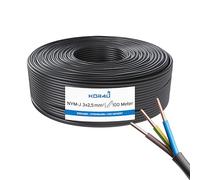 kör4u Câble d'alimentation NYY-J 3 x 2,5 mm² - 100 m - Pour l'extérieur - DIN VDE 0276-603