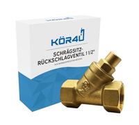 kör4u Clapet anti-retour incliné 1 1/2" en laiton PN10 filetage intérieur