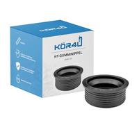 kör4u® Joint de siphon d’évier de type soufflet en caoutchouc, fabrication allemande, 40 x 50 mm, pour tuyau d’évacuation