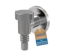 kör4u Siphon APS1 chromé DN32 - Raccord des eaux usées avec ouverture d'entretien - Siphon pour machine à laver, lave-vaisselle et sèche-linge à pompe à chaleur - Conforme à la norme EN 274