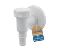 kör4u Siphon APS2 blanc D32 mm - Raccord des eaux usées avec ouverture d'entretien - Siphon pour machine à laver, lave-vaisselle et sèche-linge à pompe à chaleur - ABS selon EN 274