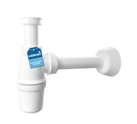 kör4u Siphon en plastique 1 1/4 pouces x 32 mm pour lavabo, fermeture anti-odeurs pour lavabo de salle de bain