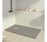 KOES - Receveur de douche en résine modèle INDO - 100x150 - Gris quartz RAL 7039