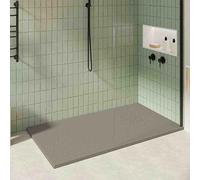 KOES - Receveur de douche en résine modèle OBI - 100x150 - Gris quartz RAL 7039