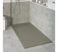 KOES - Receveur de douche en résine modèle VOIGA - 90x140 - Gris quartz RAL 7039