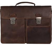 koffer-direkt.de Prato Hunter Elba Porte-documents avec compartiment pour ordinateur portable 41 cm couleur : brun foncé (marron)