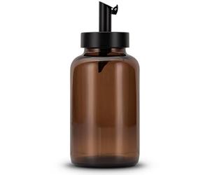 Koffs Design Sucrier avec doseur en acier inoxydable - Saupoudreur imprimable individuellement pour sucre, graines, céréales - Sucrier moderne en verre avec protection UV - 300 ml - vierge
