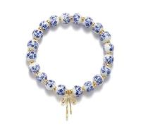 KOFISNI Bracelet à perles dorées pour femme avec nœud en perles dorées - Bracelets vintage - Déclaration de inquiétude - Bracelets d'humeur tournesol - Bijoux tendance - Accessoires cadeaux pour femme