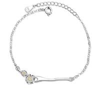 KOFORD 925 Sterling Silver Plum Blossom Branches Bracelet Fleur Charme Femme Bracelets for Femmes Fine Jewelry