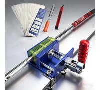 KOFULL Kit d'installation sans perçage et sans perçage comprenant 13 rubans adhésifs, un couteau à crochet, un extracteur de ruban adhésif et un étau en aluminium,