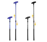 KOFULL Lot de 2 putters de Golf réglables, Bleu et Noir, Tige Extensible de 53,3 à 91,4 cm pour Tous Les âges, avec 2 balles de Golf d'entraînement