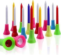 Kofull Lot de 50 tees de golf en caoutchouc 83 mm Multicolore