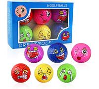 Kofull Lot de 6 balles de Golf à Distance de qualité Professionnelle Haute visibilité et Cadeaux, balles de Golf Fantaisie Officielles