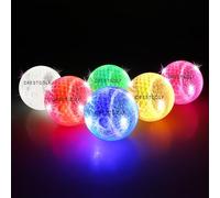Kofull Lot de 6 balles de Golf de à LED pour l’entraînement de Nuit sur Une Longue Distance Couleurs Lumineuses mélangées Rose, Bleu, Rouge, Vert, Blanc, Jaune