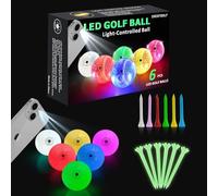Kofull Lot de 6 balles de golf lumineuses, multicolores, parfaites pour jouer au golf la nuit avec des balles de golf