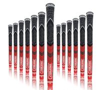 Kofull Neuf Grip Golf Grip De Golf Carbone Fil Cordon Fers de Golf Grips Taille Standard Clubs de Golf Grips-13pcs (Red-Standard)